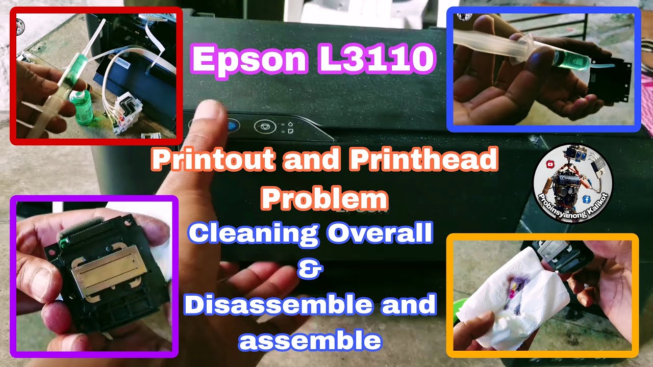 Overall cleaning for epson L3110 to L3150 printer. Disassemble and assemble,and print out