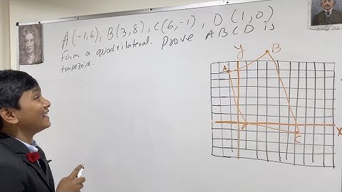 Proving a trapezoid is isosceles using Coordinate Geometry.