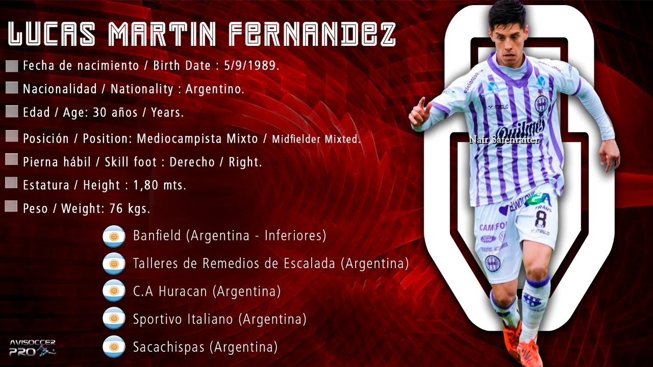 Lucas Martin Fernandez #8 // Mediocampista - Midfielder // Sacachispas 2019  