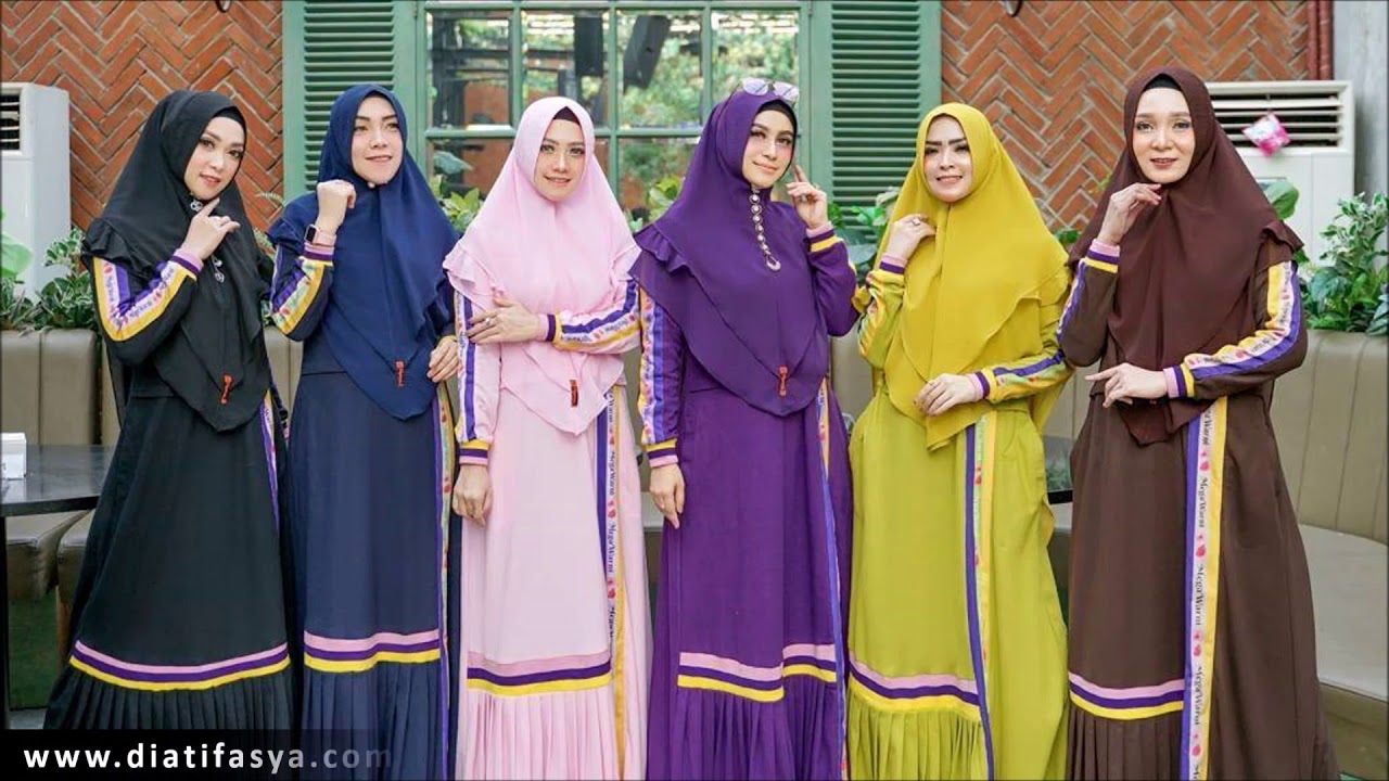 Design Baju Gamis Syari Simple Cantik Elegant Model Terbaru Sekarang | Muslimah Clothing 2019 2020