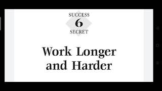 Success secret 6 The 21 success Secrets Of Self-made Millionaire by BRIAN TRACY!