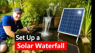 How to Install a Solar Waterfall in a Pond (Biling) | Step-by-Step Setup & Tips