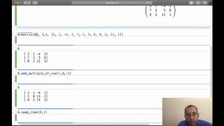 row reduction in SageMath