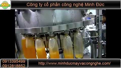 Dây chuyền chiết rót nước ngọt có gas khép kín