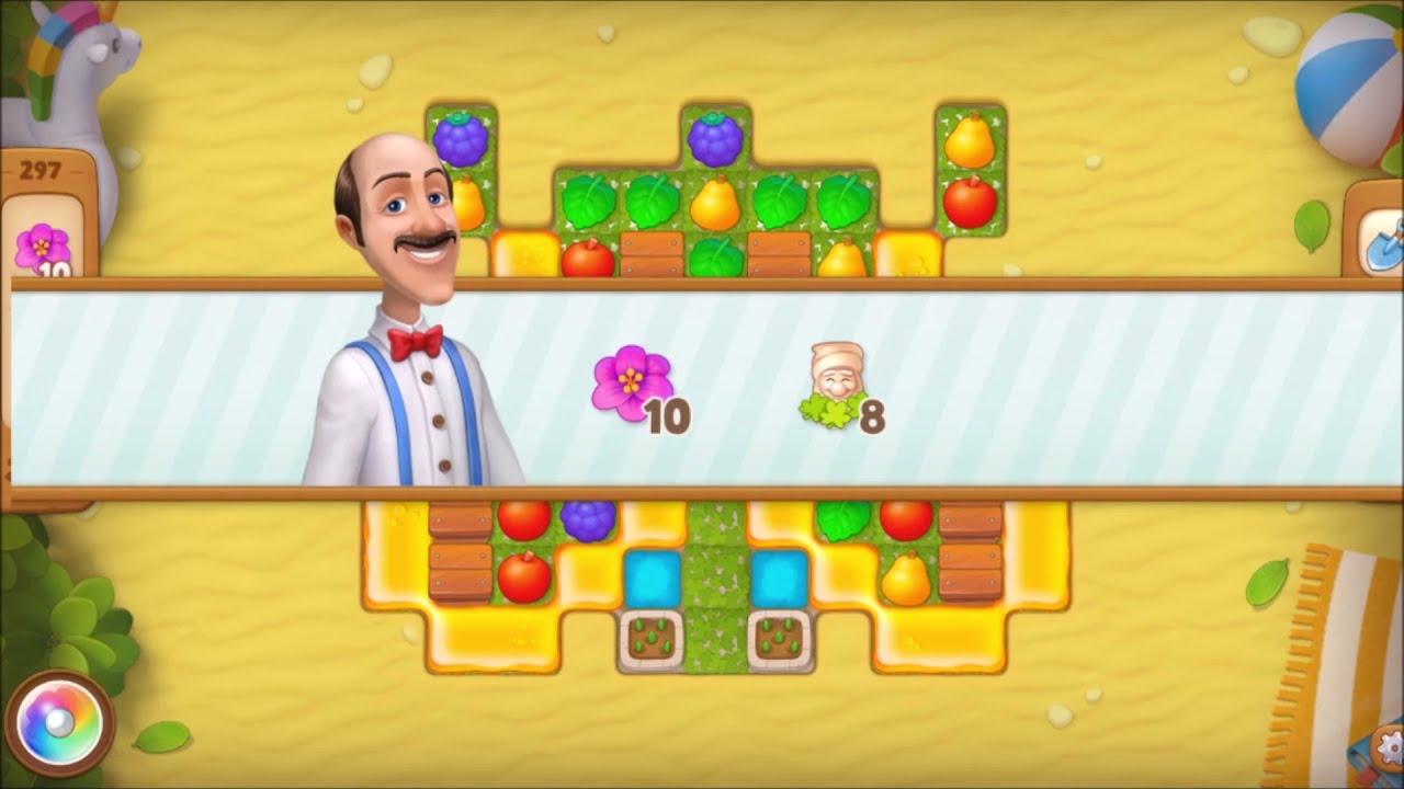 Gardenscapes Level 297 No Boosters YouTube