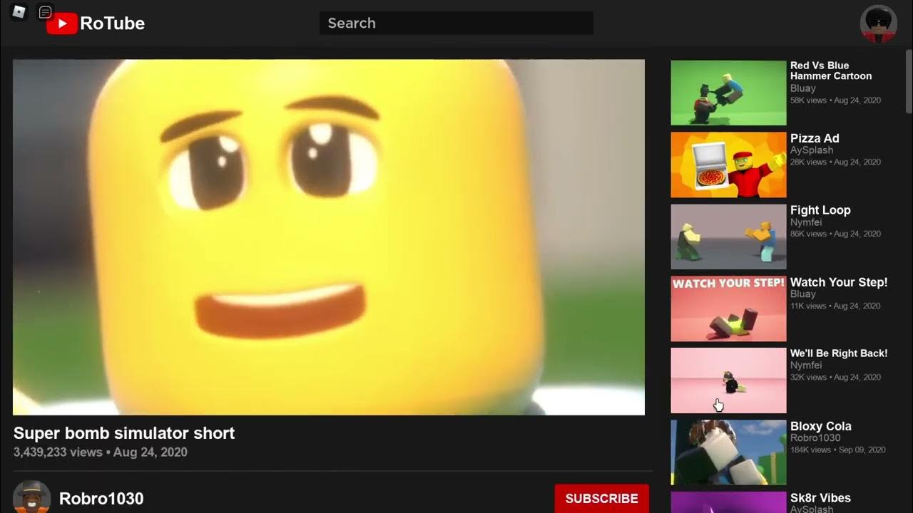 Youtube on ROBLOX! RoTube YouTube