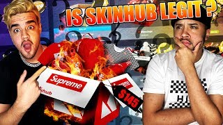 IS SKINHUB LEGIT? UNBOXING ONLINE HYPEBEAST MYSTERY BOXES!!