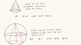 KÜRE VE KONİ İÇEREN TÜREV PROBLEMLERİ.. #yks26 