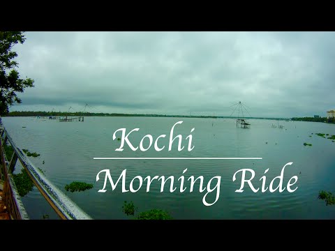 Kochi Morning Ride | Queen's Way Walkway | Backwaters | GitUp Git2 | Royal Enfield