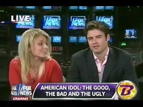 Shepard Smith with American Idol Contestant Angela...