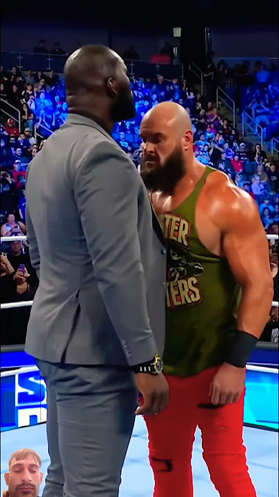 Omos tossed Braun Strowman out of thering with ease#braunstrowman #omas #shortsfeed