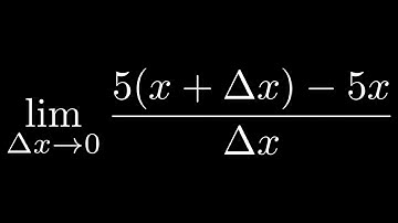 Limit with Delta x