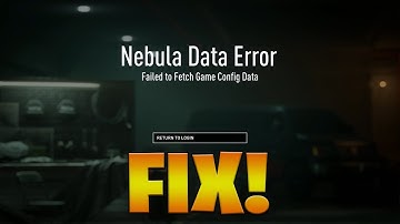 Fail to Fetch Game Config Data? How To Play PAYDAY 3 Matchmaking Online TODAY! FIX Nebula Data Error