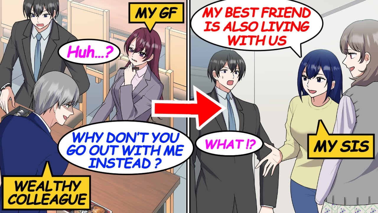 My wealthy colleague stole my gf right before my eyes. I ended up staying at my sis's place [Manga]