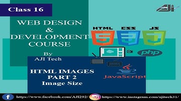 Html Images Part 2 For Beginners | Images Size | Class 16 In Urdu/Hindi