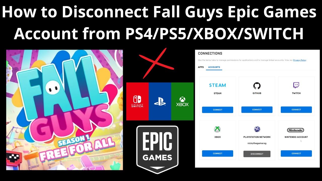 How to Disconnect Guys Epic Games Account from PS4/PS5/XBOX/SWITCH YouTube