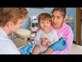 Doctor Distracts Baby From Shots with Goofy Song!