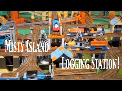 Thomas and Friends Trackmaster Village Misty Island Rescue Logging Station!