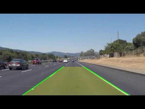 Lane Detection using Python and OpenCV - YouTube