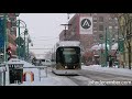 Snow Ride!  Take a ride on The Hop, Milwaukee, Wisconsin's streetcar, in the snow.