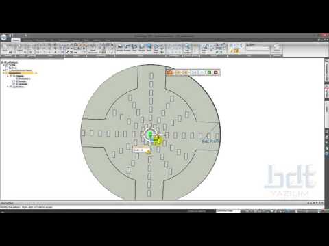 Solid Edge ST6   Eğitim Videoları Senkron Modelleme  57  Senkron Fill Pattern