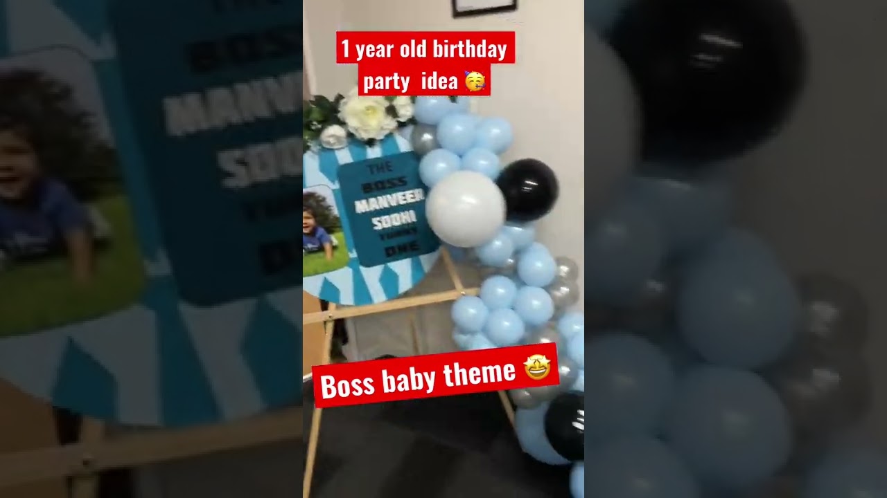 Bday party 🎉 themes || Boss Baby 🥇|| 