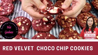 Red Velvet Choco Chip Cookies w/ Cream Cheese by Mai Goodness | Air Fried and Oven Baked | Pambaon screenshot 4