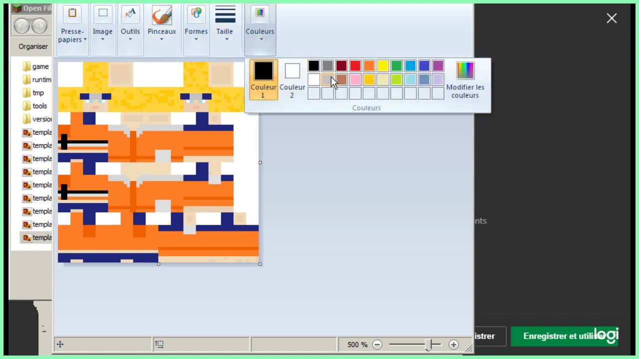 Tuto 1 modification d'un skin sur Minecraft sans logiciel et sans