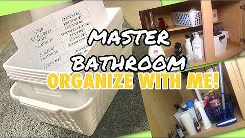 UNDER BATHROOM SINK ORGANIZATION| BUDGET FRIENDLY| ORGANIZE & DECLUTTER WITH ME