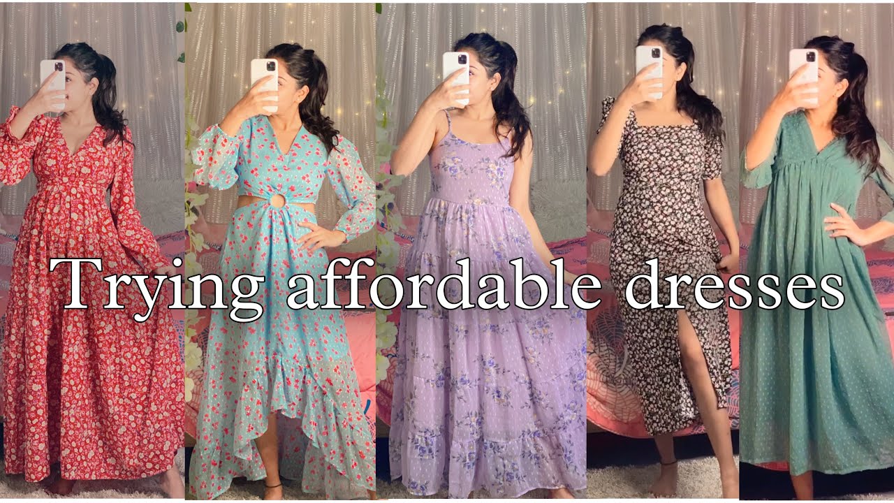 Affordable Birthday Dresses haul Winter Long Dresses Riturvanjali