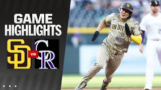 Padres vs. Rockies Game Highlights (4\/24\/24) | MLB Highlights