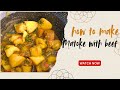 Cook with me Delicious Green Banana with Beef stew | Easy kenyan Matoke Recipe