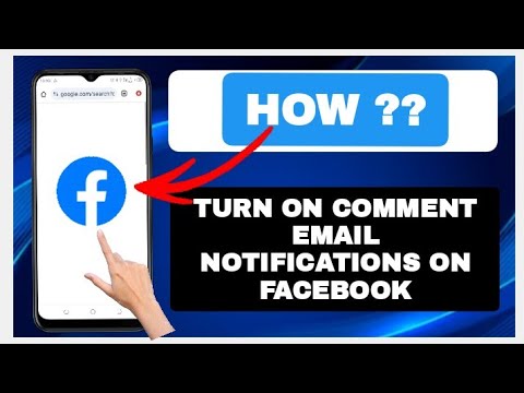 How To Turn On Comment Email Notifications On Facebook - YouTube