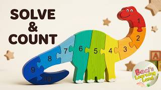 Learn Counting, Colors & Dinosaur Body Parts | Fun Dinosaur Puzzle for Kids | Educational Video