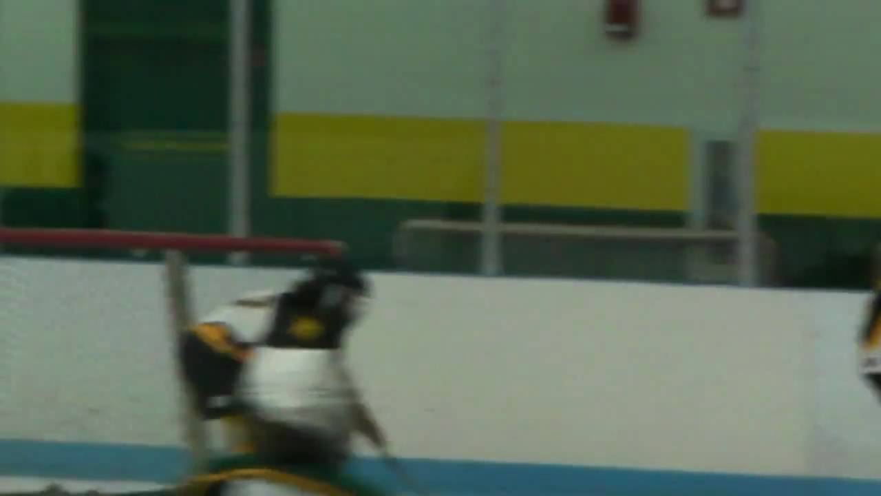 Hamden girls Hockey player Nikki  Wilkes scores on her own second attempt.MP4