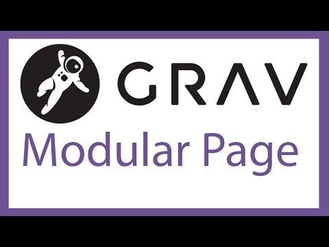 Grav CMS   creating a modular page