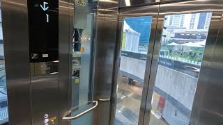 Post Office Square, Brisbane, QLD Australia - Kone N MonoSpace DX Panoramic MRL Elevator [KDS 330]
