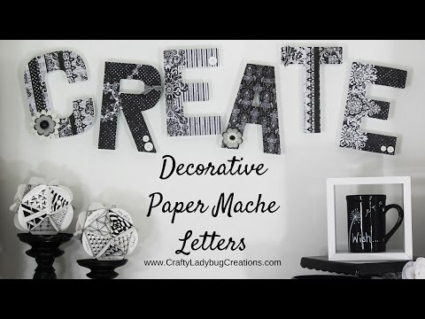 RAD Painted Paper Mache Letters: A Tutorial