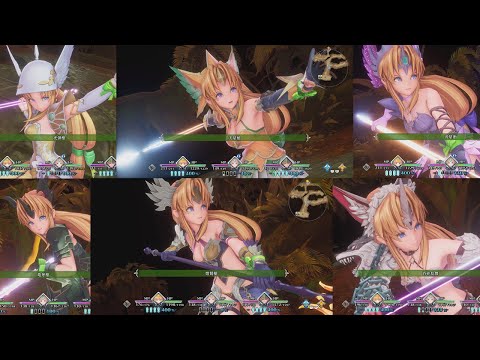 【聖剣伝説3リメイク】リース全クラス必殺技&召喚魔法シーン TRIALS of MANA