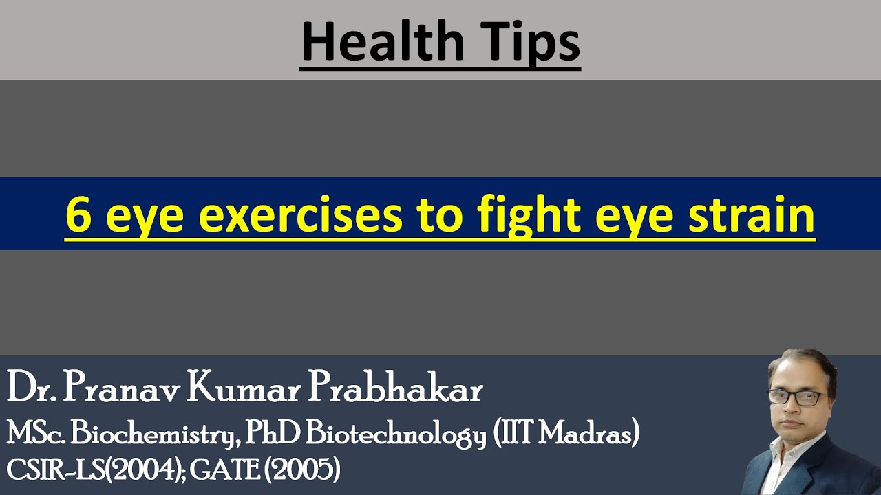 6 eye exercises to fight eye strain - YouTube