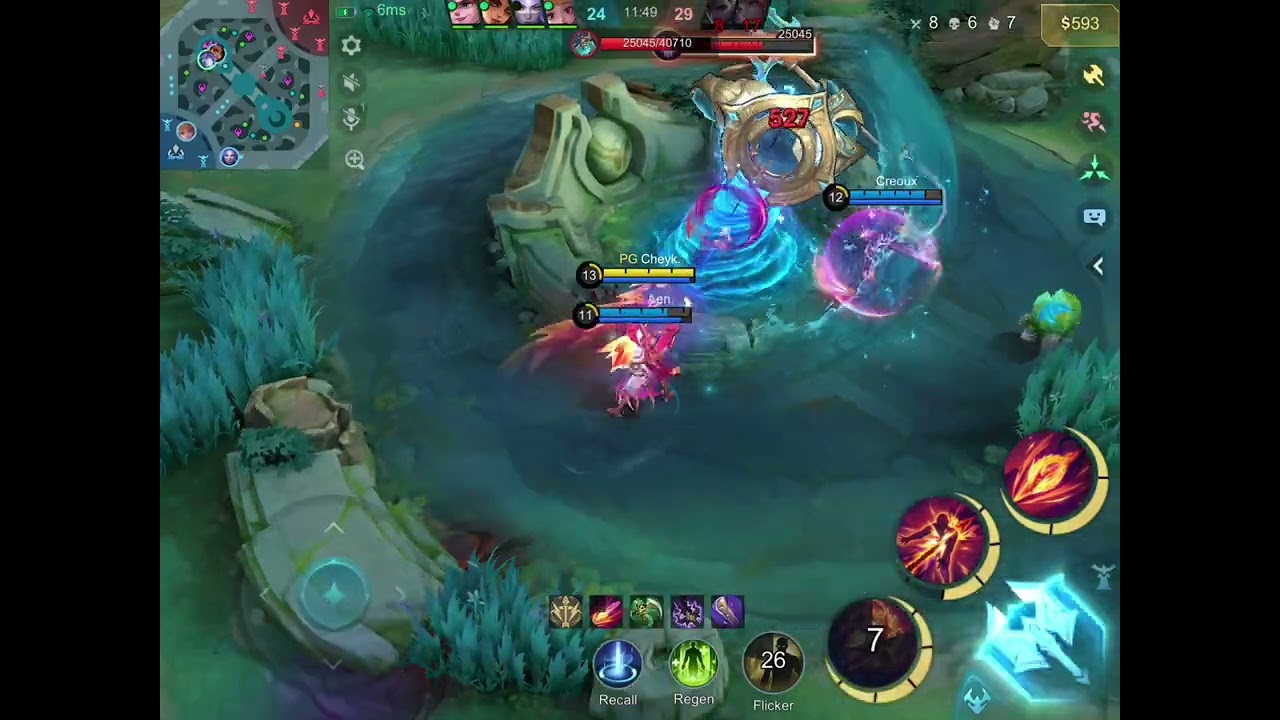 EPIC COMEBACK BY CHEYK💀 #mobilelegends