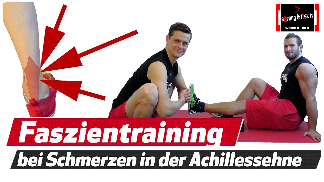Achillessehne Schmerzen - Blackroll Mini - Faszientraining