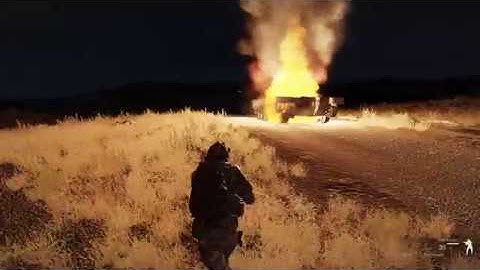 Tank on fire | script test Arma 3