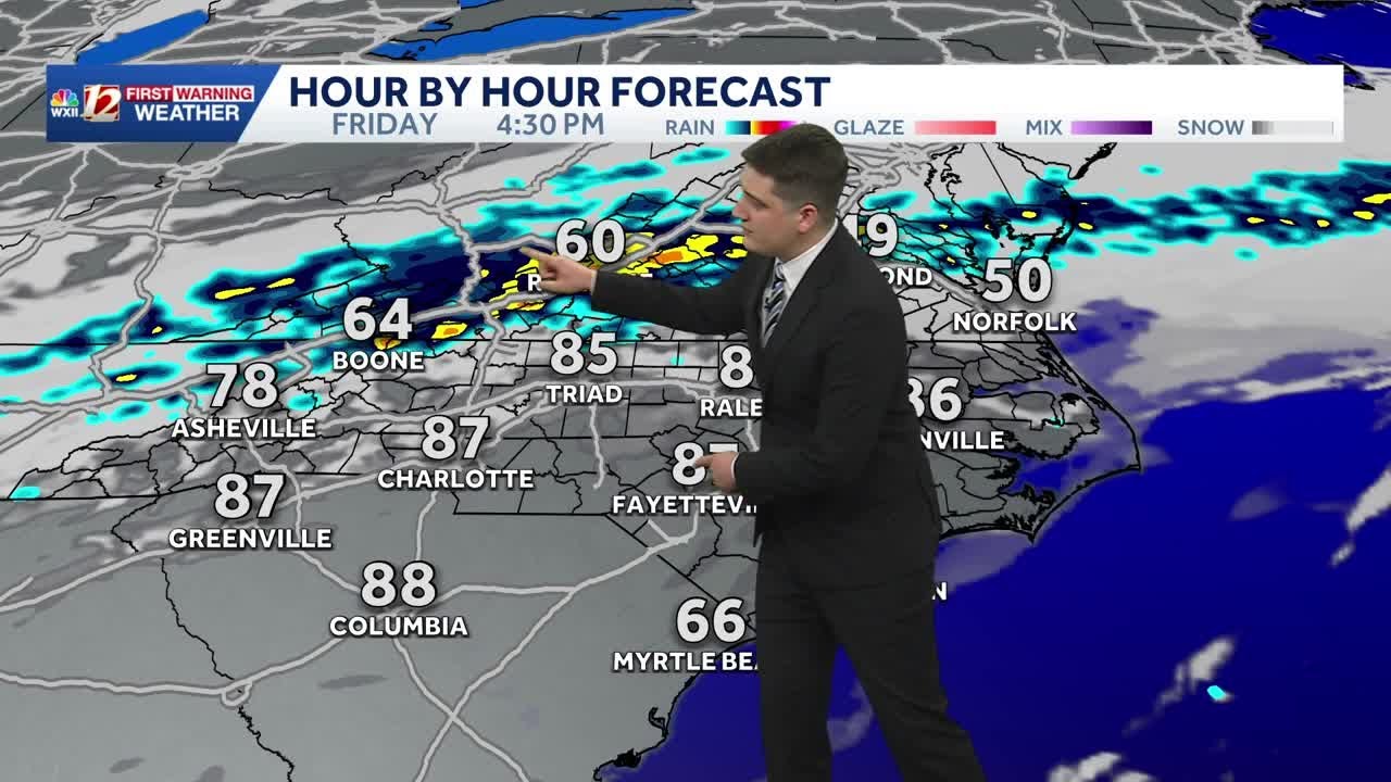 Warming up to end the workweek in North Carolina, cooler weekend on the ...