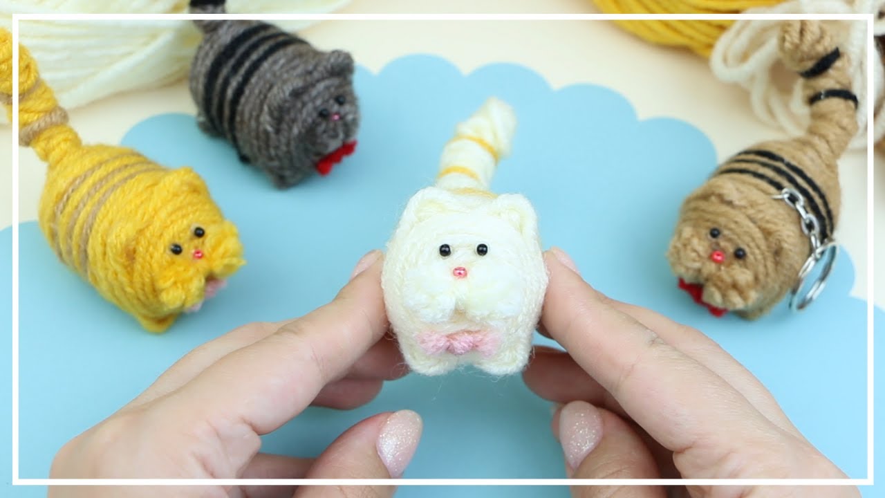 Маленький толстый Котик из Ниток для вязания 🐱🧶🐱 Cute Fat Cat of Yarn - Making Idea 🌟 DIY NataliDoma