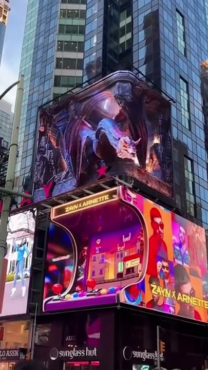 Nike x Louis Vuitton billboard in Times Square NYC ✨