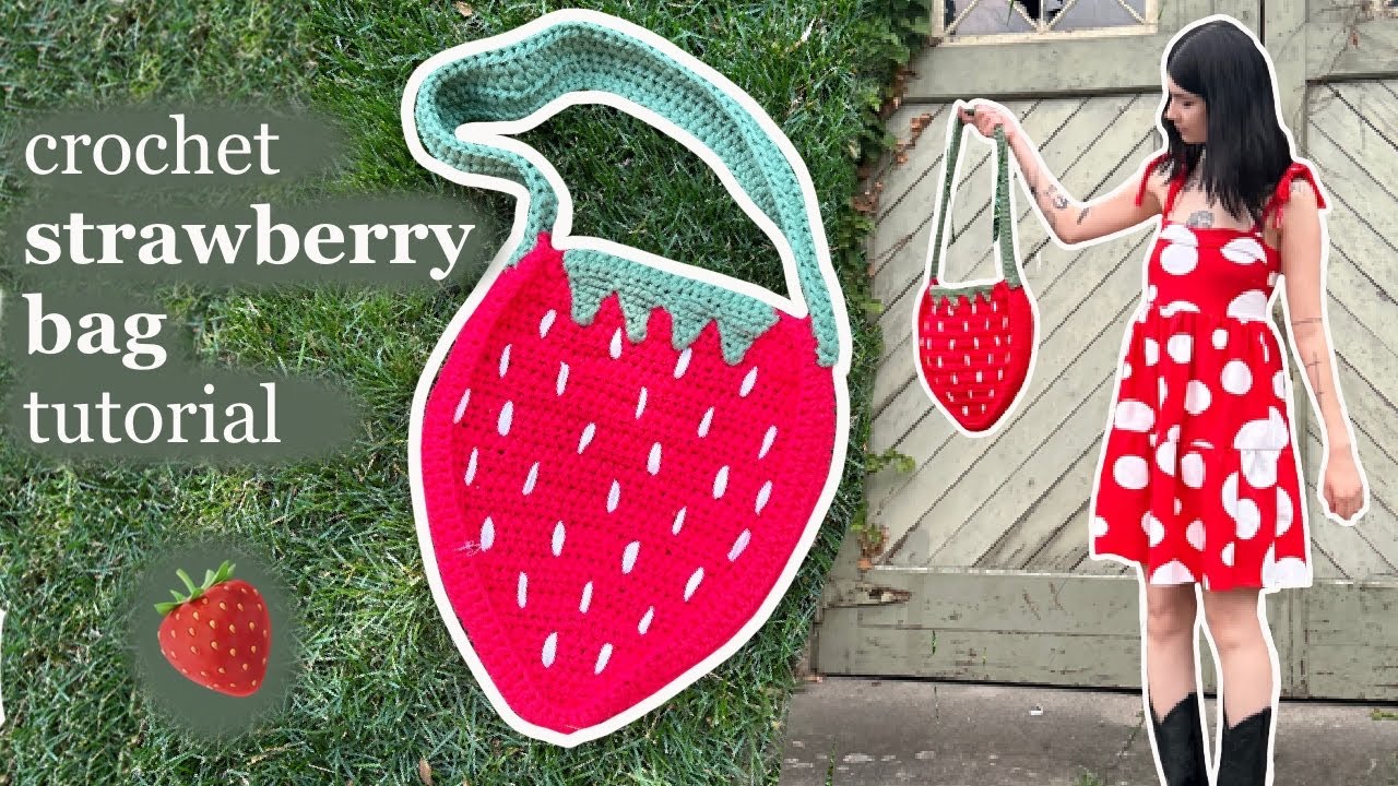 Ravelry: STRAWBERRY TOTE BAG and Pouch pattern by Elizabeth Goddard