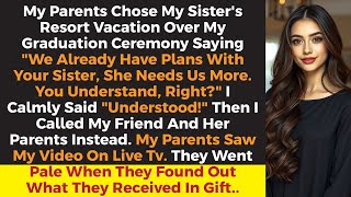 My Parents Picked My Sister's Vacation Over My Graduation. What Happened On Stage Left Them Shocked.