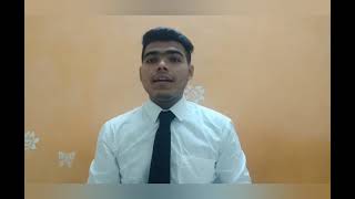 Kartik Poojary, Sy Bsc Hs Student Of Bvchtms Presents His Food Beverage Assignment