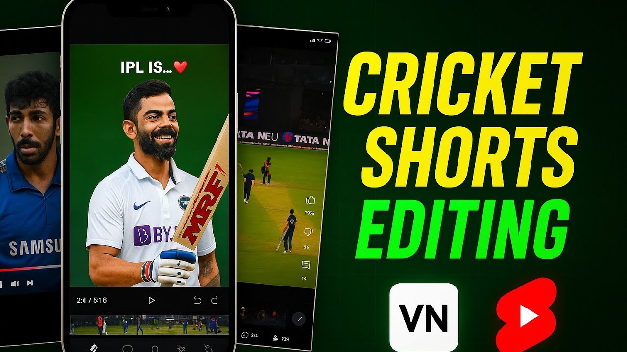 vn app se cricket video editing kaise kare | How to edit cricket video using vn app
